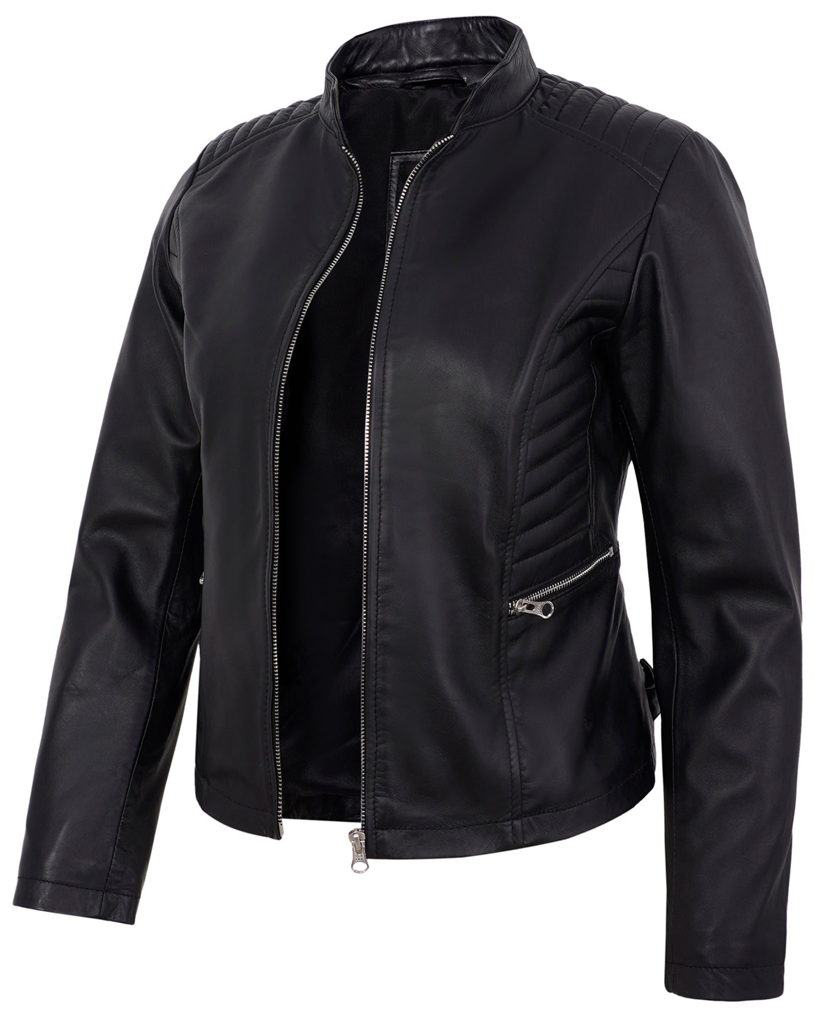 black-womens-cafe-racer-motorcycle-jacket