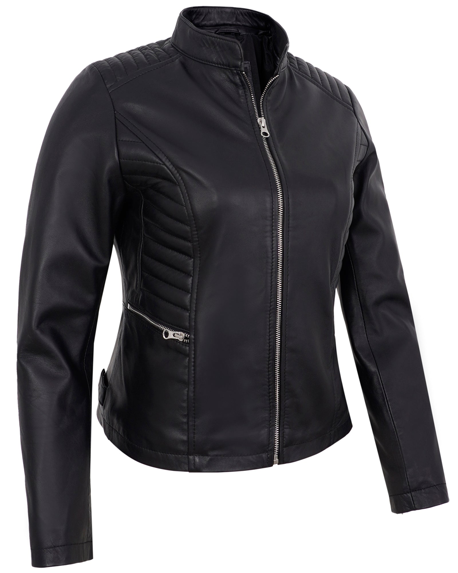 black-womens-cafe-racer-motorcycle-jacket