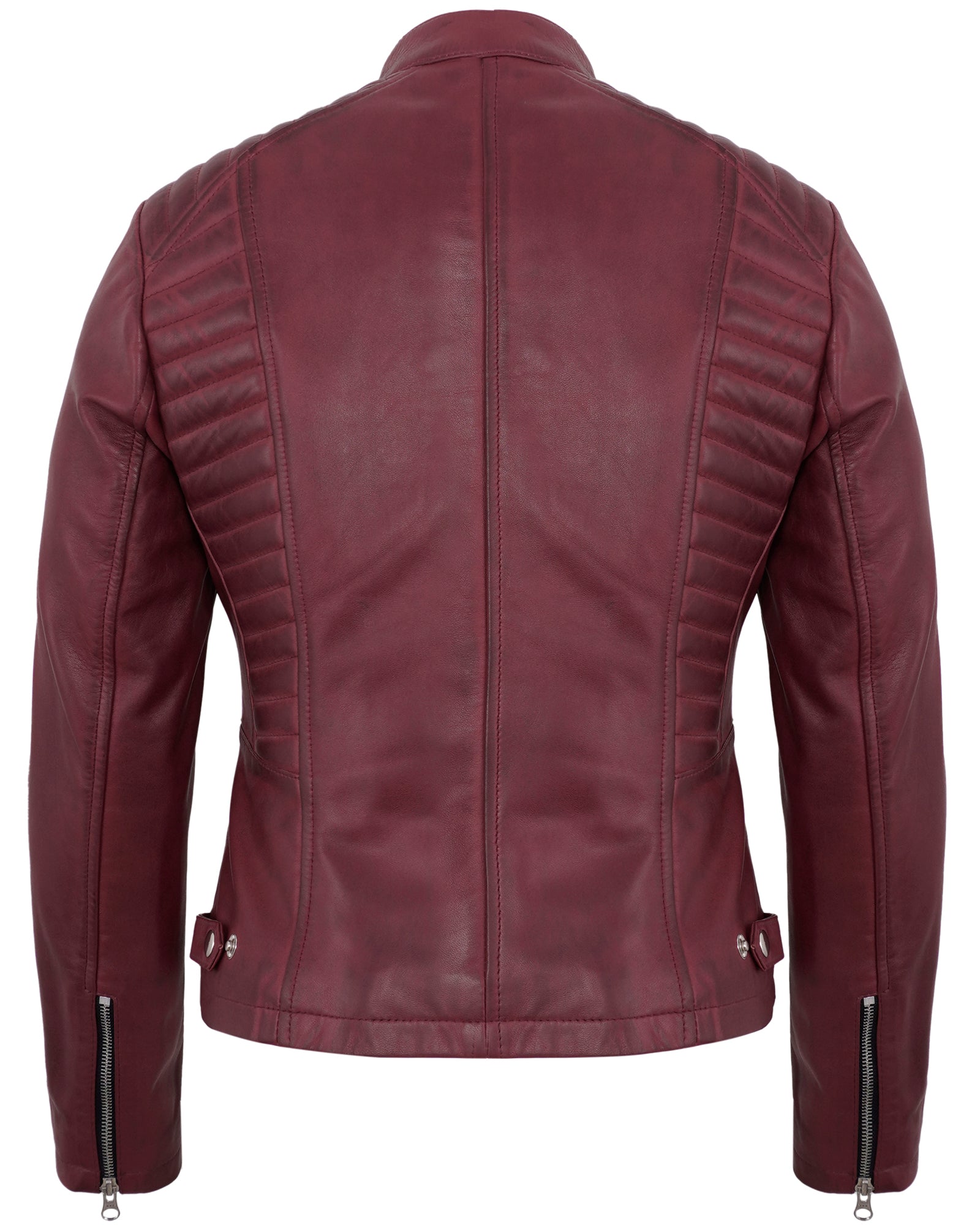 maroon-womens-cafe-racer-motorcycle-jacket