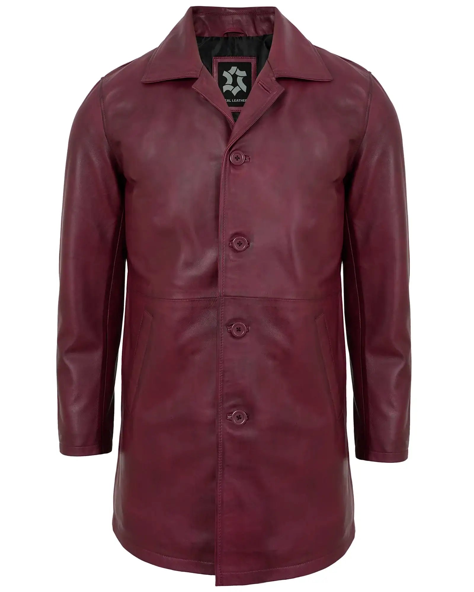 maroon-leather-car-coat-men