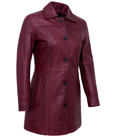  leather-blazer-women-sale-maroon
