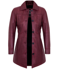 leather-blazer-women-sale-maroon