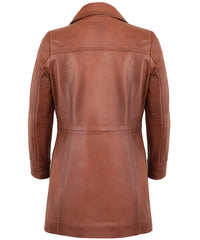 Leather Blazer Women Sale – Tan