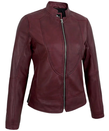 maroon-womens-cafe-racer-leather-jacket