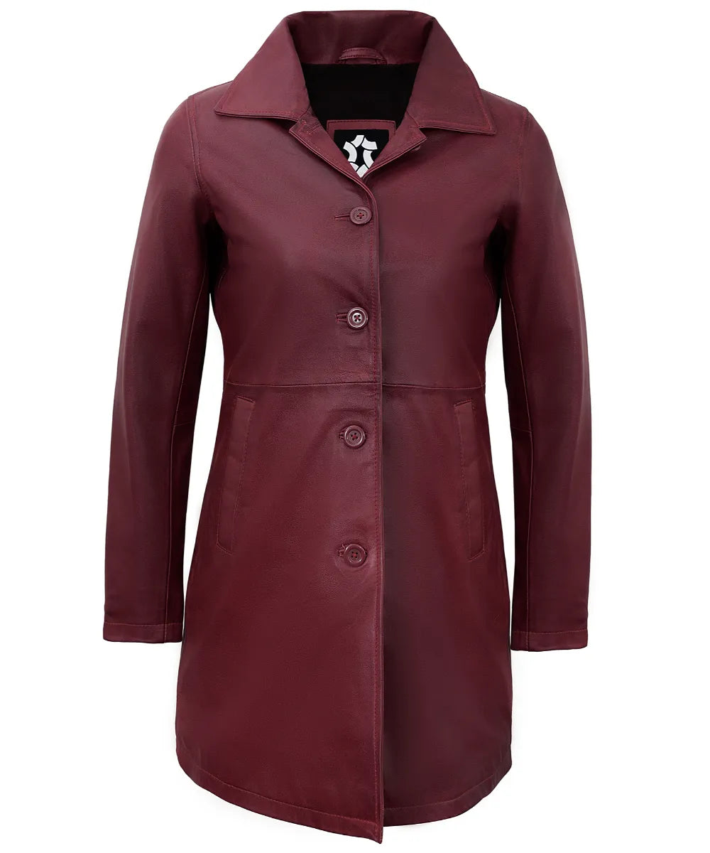 long-leather-coat-women-maroon