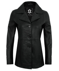 black-leather-blazer-women