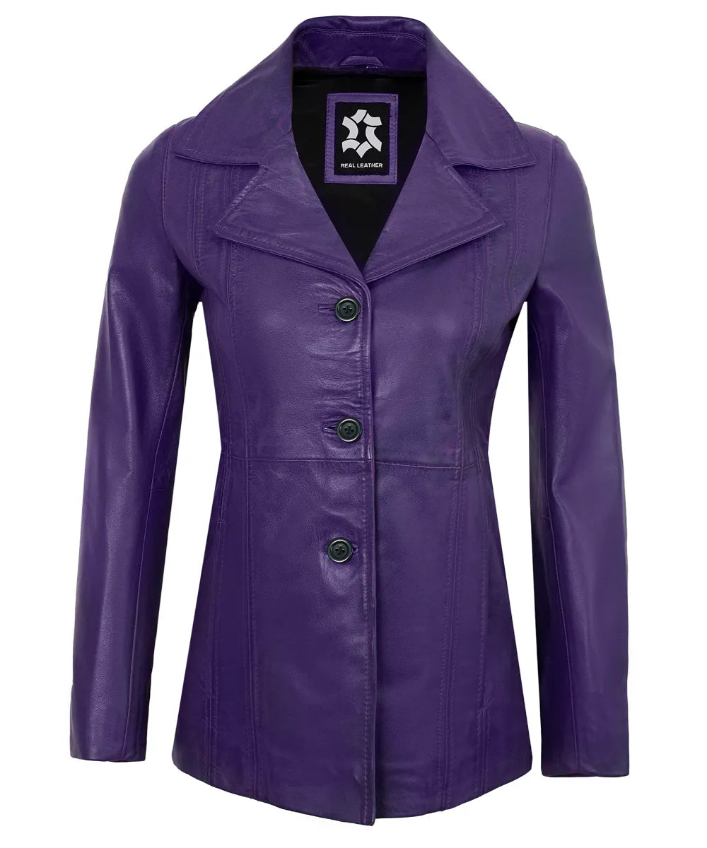 purple-vintage-leather-blazer-women