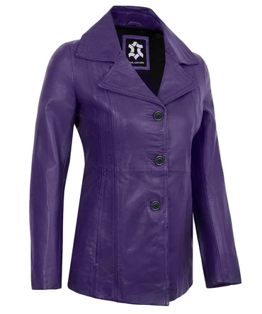 purple-vintage-leather-blazer-women