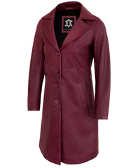 maroon-leather-car-coat-womens