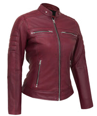 maroon-cafe-racer-jackets-for-women