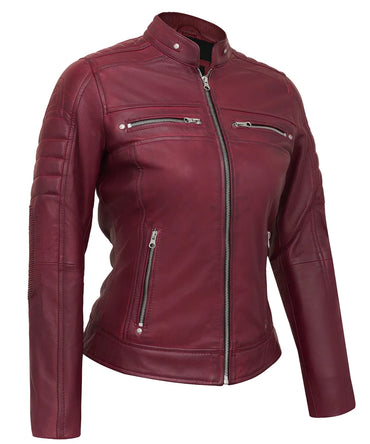 maroon-cafe-racer-jackets-for-women