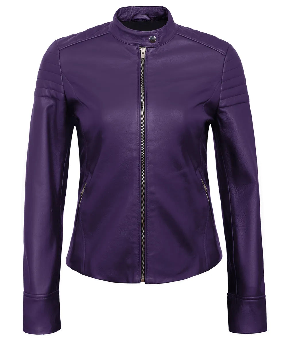 purple-womens-lambskin-leather-biker-jacket