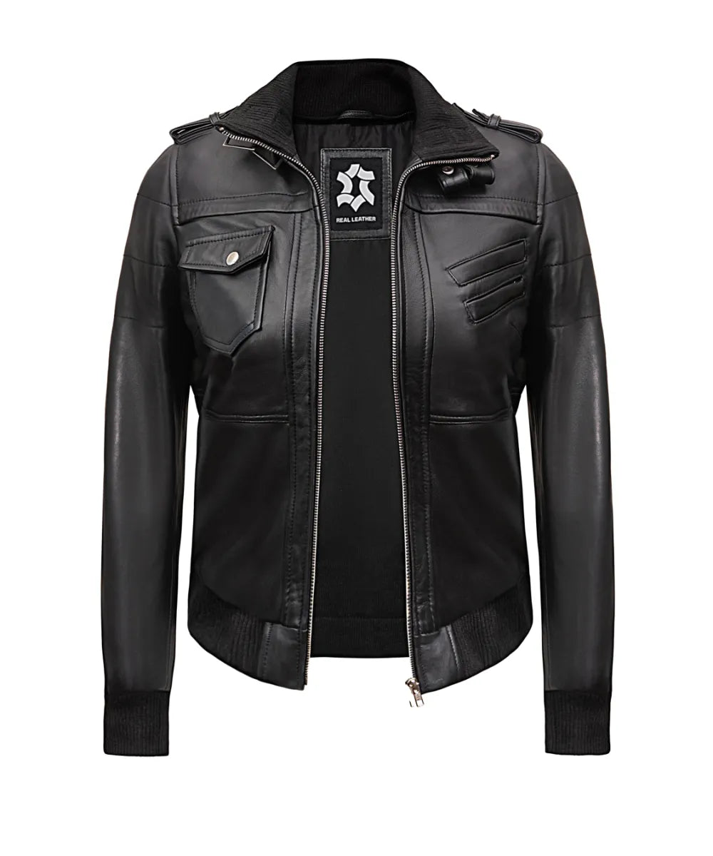  black-hooded-leather-jackets-for-women