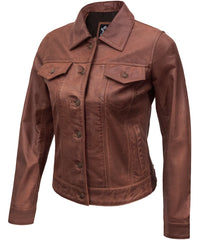 brown-leather-jacket-trucker