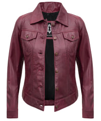maroon-leather-jacket-trucker