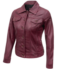 maroon-leather-jacket-trucker