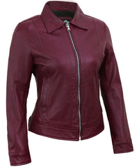 maroon-cafe-racer-down-collar-jackets